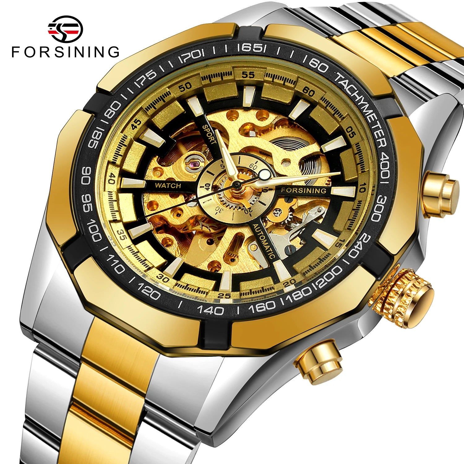 Relojes Quality Fashion Wrist Luxury Mens Outside Waterproof Montre Forsining Automatic Mechanical Custom Logo Watch for Men