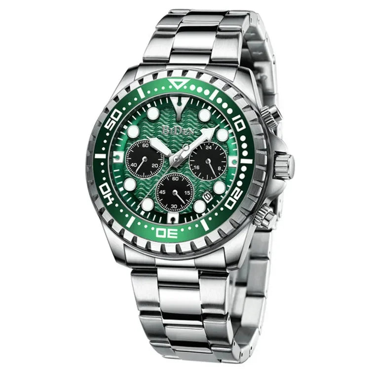 Biden 0239 Sport Quartz Watch Men Casual Fashion Watches Luxury Business Brand Stainless Steel Waterproof Wristwatches for Man