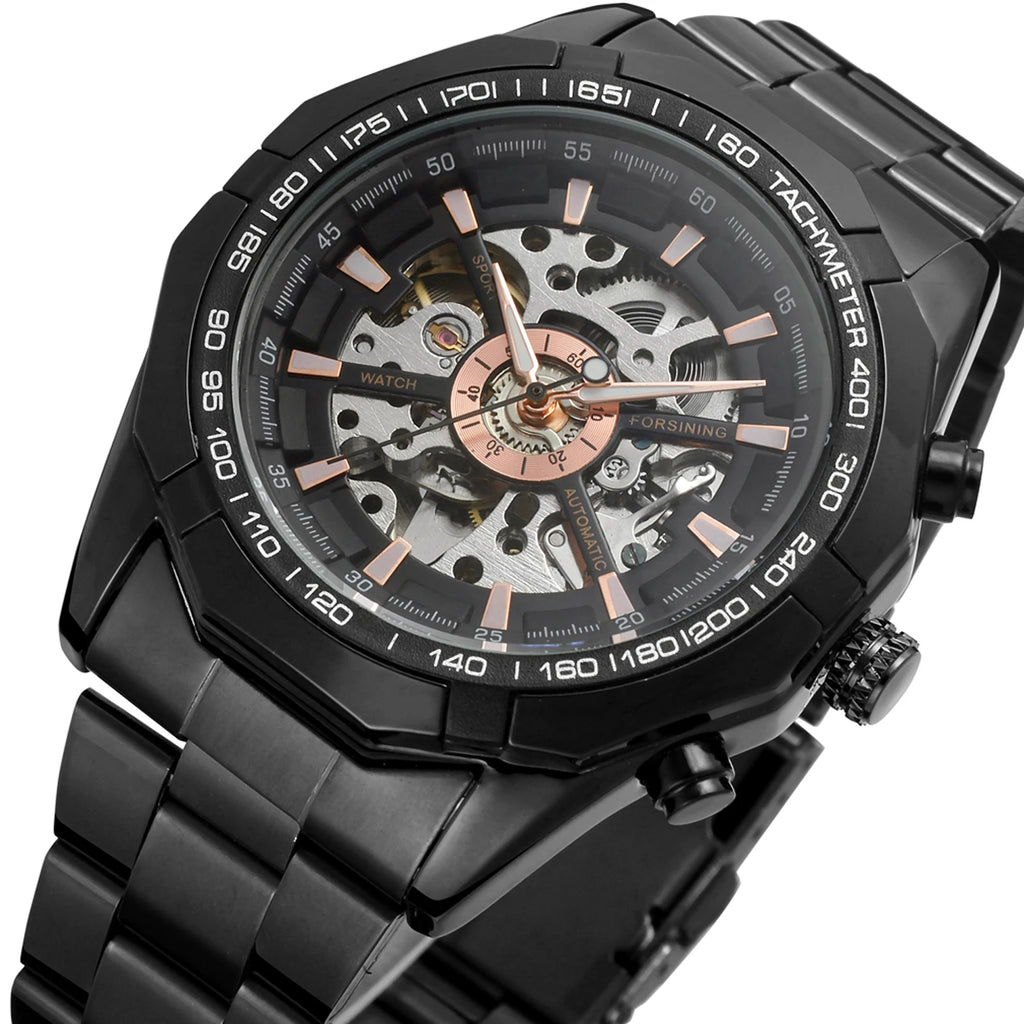 Relojes Quality Fashion Wrist Luxury Mens Outside Waterproof Montre Forsining Automatic Mechanical Custom Logo Watch for Men