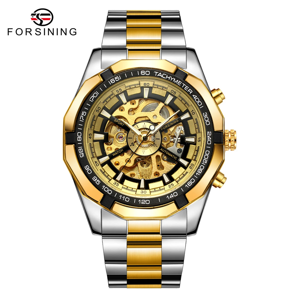 Relojes Quality Fashion Wrist Luxury Mens Outside Waterproof Montre Forsining Automatic Mechanical Custom Logo Watch for Men