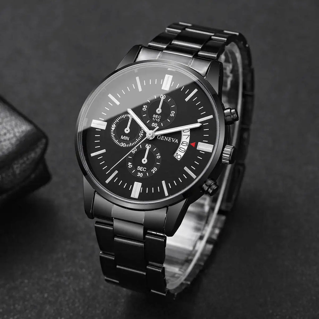 Fashion Business Men Watches Luxury Calendar Quartz Wristwatch for Man Clock Relogio Masculino Montre Homme（Without Box）