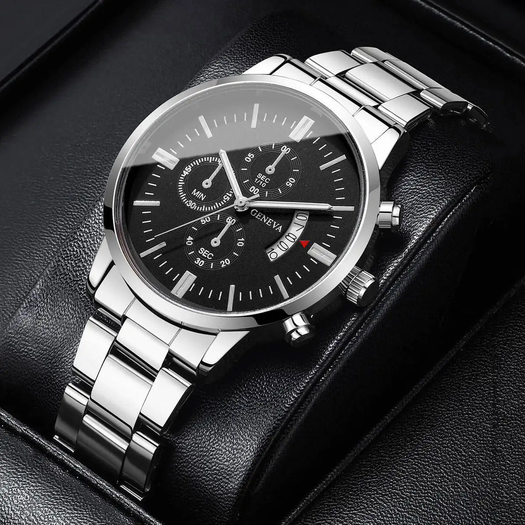 Fashion Business Men Watches Luxury Calendar Quartz Wristwatch for Man Clock Relogio Masculino Montre Homme（Without Box）