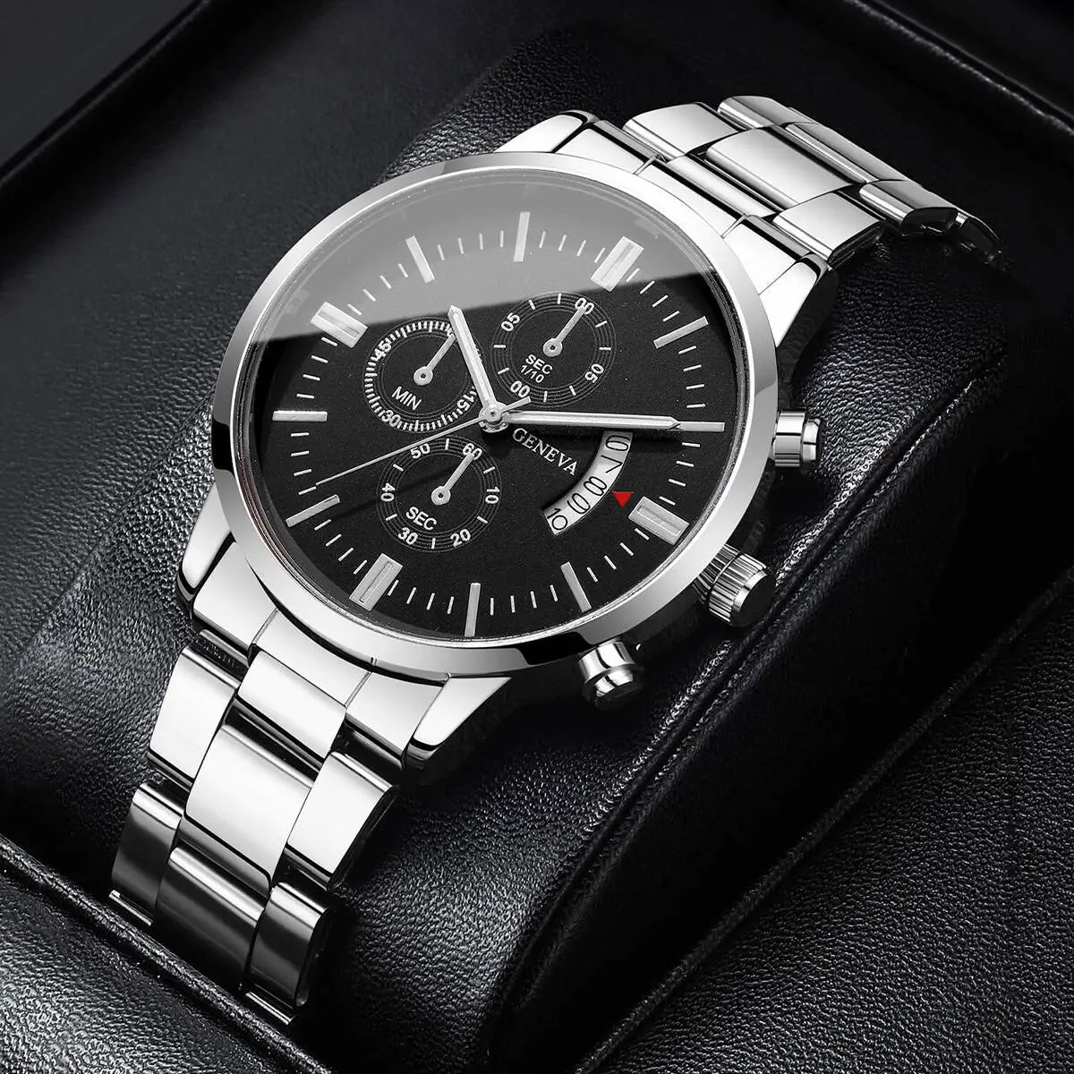 Fashion Business Men Watches Luxury Calendar Quartz Wristwatch for Man Clock Relogio Masculino Montre Homme（Without Box）