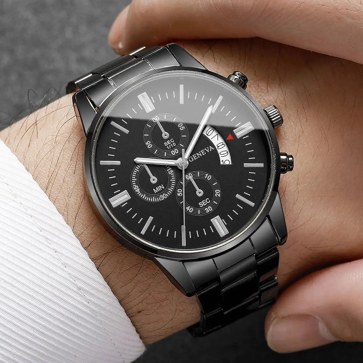 Fashion Business Men Watches Luxury Calendar Quartz Wristwatch for Man Clock Relogio Masculino Montre Homme（Without Box）