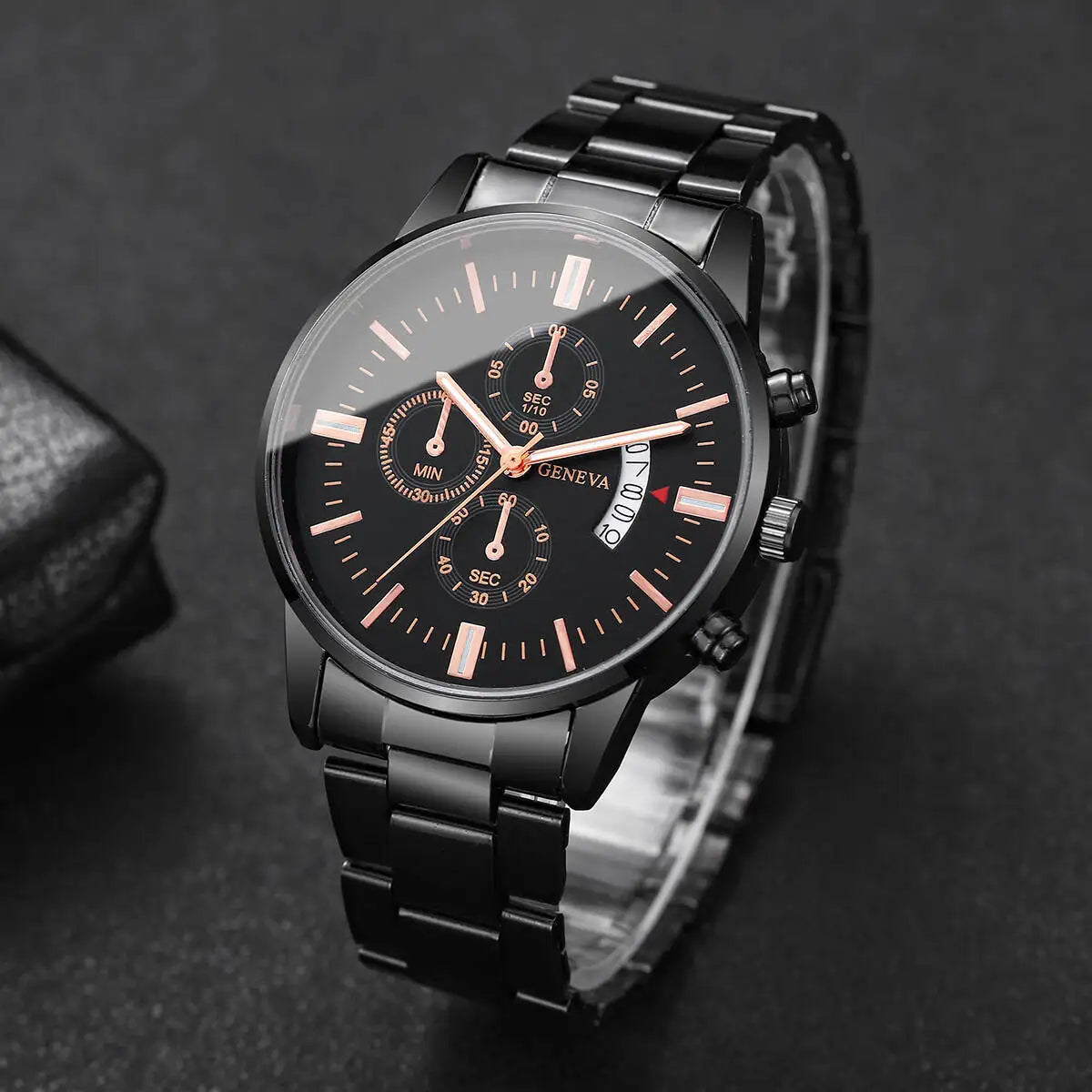 Fashion Business Men Watches Luxury Calendar Quartz Wristwatch for Man Clock Relogio Masculino Montre Homme（Without Box）