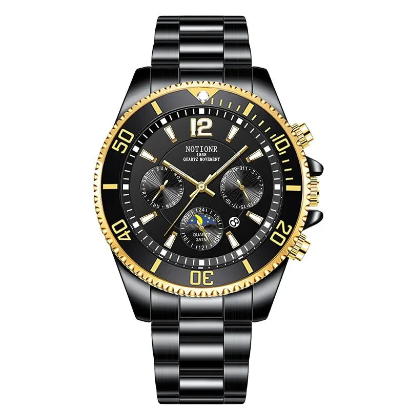 Fashion Mens Watches for Men Sport Waterproof Stainless Steel Quartz Watch Luxury Man Business Luminous Clock Relogio Masculino