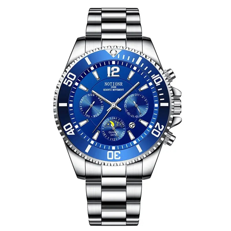 Fashion Mens Watches for Men Sport Waterproof Stainless Steel Quartz Watch Luxury Man Business Luminous Clock Relogio Masculino