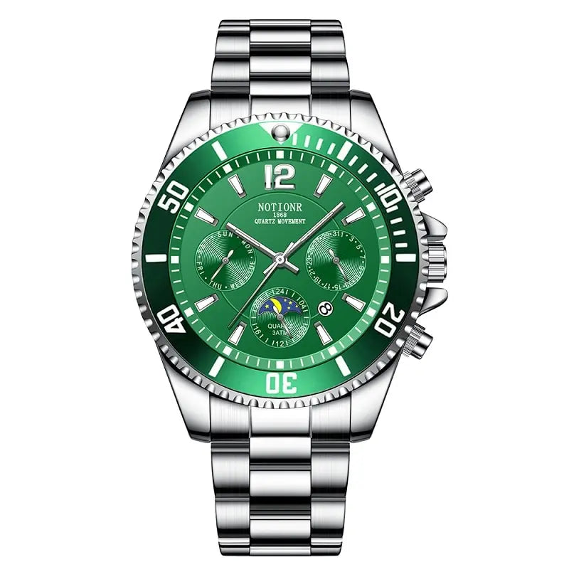Fashion Mens Watches for Men Sport Waterproof Stainless Steel Quartz Watch Luxury Man Business Luminous Clock Relogio Masculino