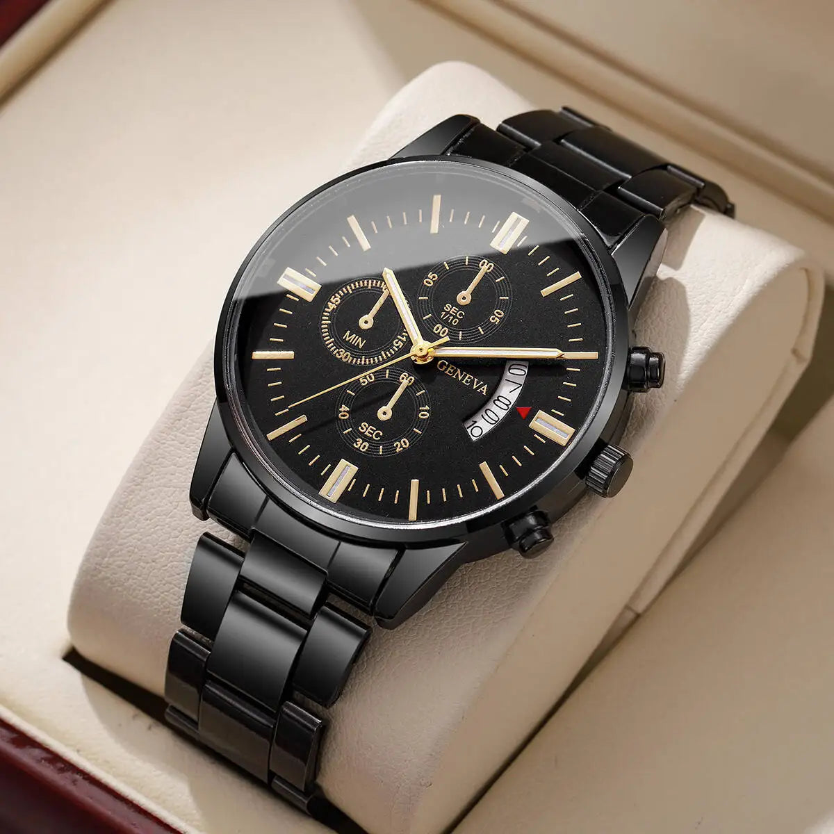 Fashion Business Men Watches Luxury Calendar Quartz Wristwatch for Man Clock Relogio Masculino Montre Homme（Without Box）