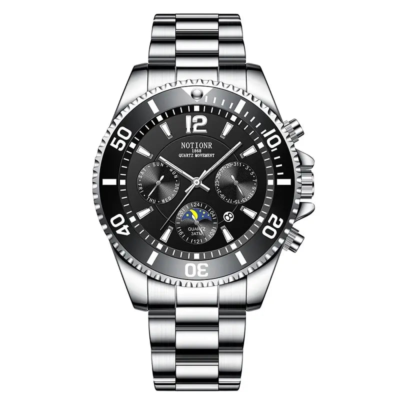 Fashion Mens Watches for Men Sport Waterproof Stainless Steel Quartz Watch Luxury Man Business Luminous Clock Relogio Masculino