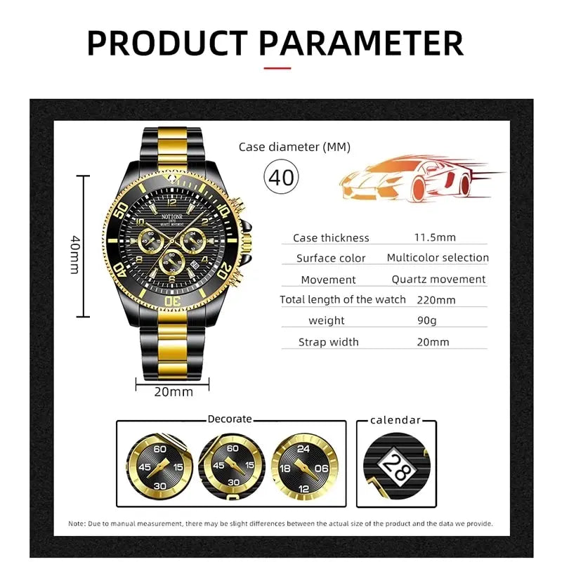 Fashion Mens Watches for Men Sports Quartz Wristwatch Man Business Watch Luminous Clock Montre Homme